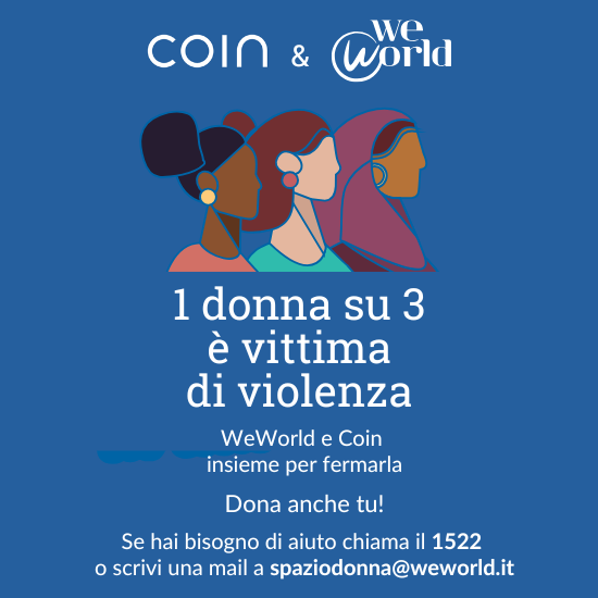 COIN PER WEWORLD: INSIEME PER IL PROGETTO SPAZIO DONNA